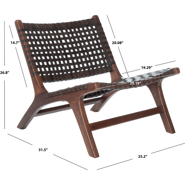 Luna Accent Chair, Brown - Accent Seating - 3