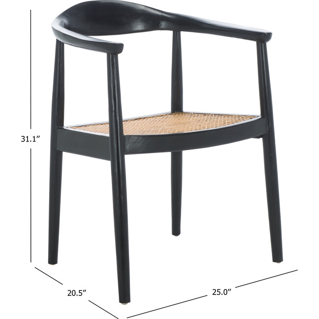 Savina Open Webbing Accent Chair, Black - Accent Seating - 5