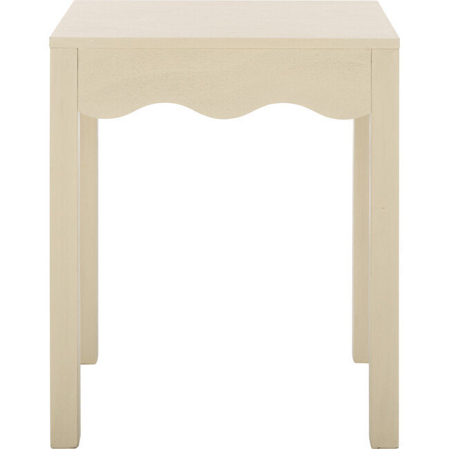 Litith Sq Wave Accent Table, Beige