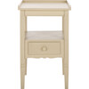Araminta 1 Drw Accent Table, Beige - Accent Tables - 1 - thumbnail