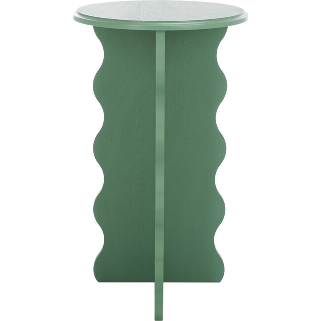 Lilith Wavy Accent Table, Green
