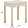 Litith Sq Wave Accent Table, Beige - Accent Tables - 3