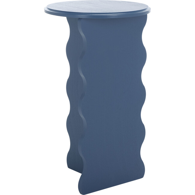 Lilith Wavy Accent Table, Blue - Accent Tables - 3
