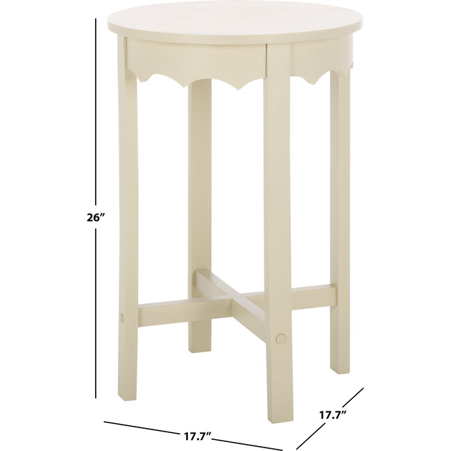 Seraphina Rnd Accent Table, Beige - Accent Tables - 3