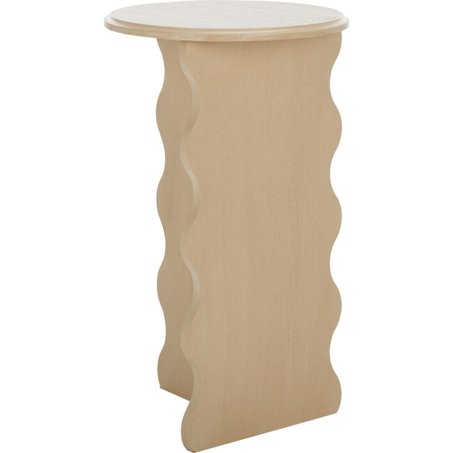 Lilith Wavy Accent Table, Natural - Accent Tables - 3