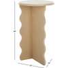 Lilith Wavy Accent Table, Natural - Accent Tables - 4