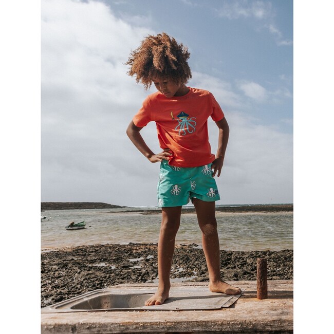 Holly & Beau Octopus Color Changing Swim Trunks - Swim Trunks - 4