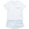 Hudson Boys' Short Set, School Plaid Blue - Mixed Apparel Set - 1 - thumbnail