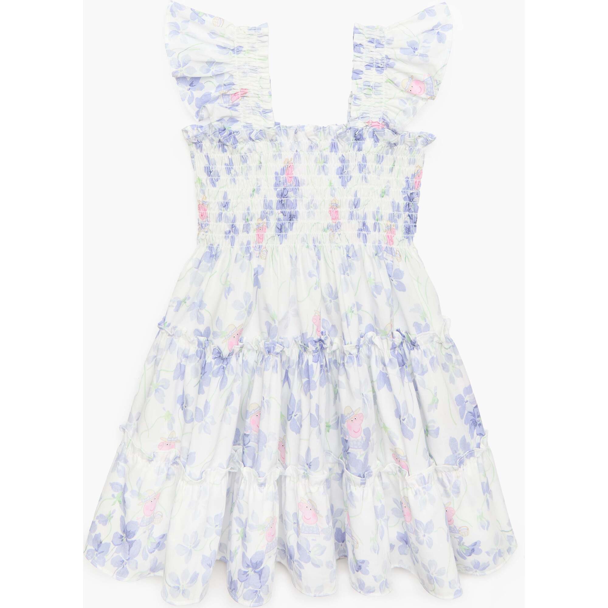 The Peppa Pig© Tiny Ellie Nap Dress, Peppa Sweet Peas, Lilac - Dresses - 1