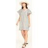 Vienna Pintuck Short Dress, Dune Stripe - Dresses - 2