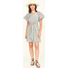 Vienna Pintuck Short Dress, Dune Stripe - Dresses - 4