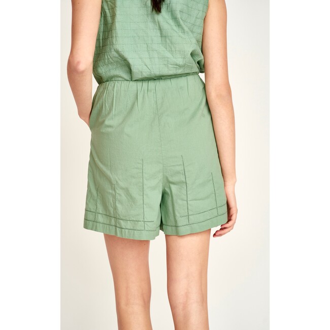 Woodstock Long Line Shorts, Mint - Shorts - 4