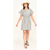 Vienna Pintuck Short Dress, Dune Stripe - Dresses - 5