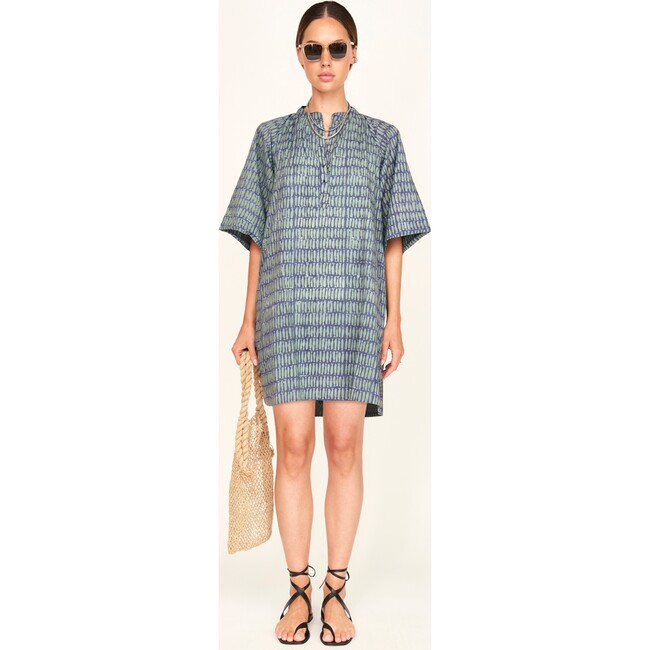 Faro Short Dress, Lagoon Minnow