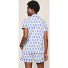 Women's Pima Cotton Short Sleeve Short Set, Bristol Bay - Pajamas - 4