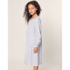 Girl's Delphine Nightgown, Blue Hearts - Nightgowns - 3