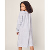 Girl's Delphine Nightgown, Blue Hearts - Nightgowns - 4