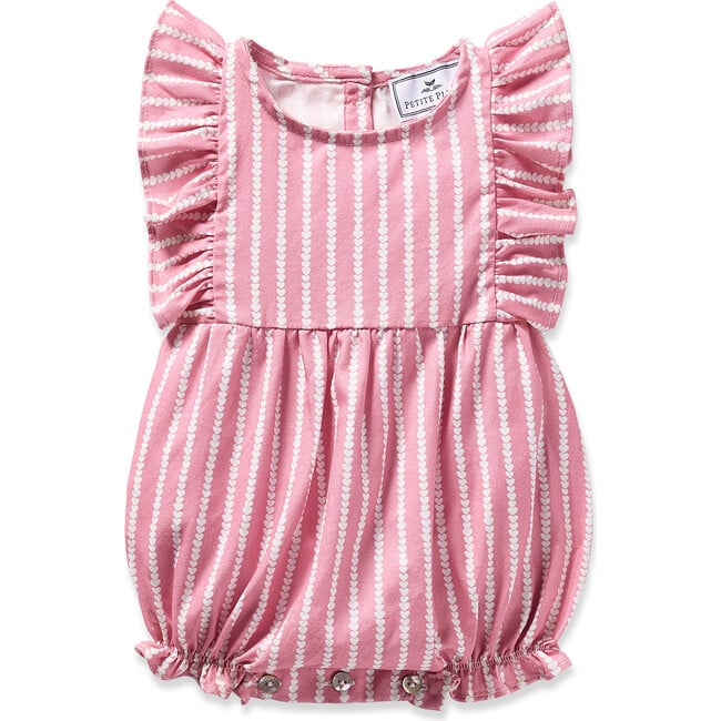 Infant's Ruffled Romper, Love Lines