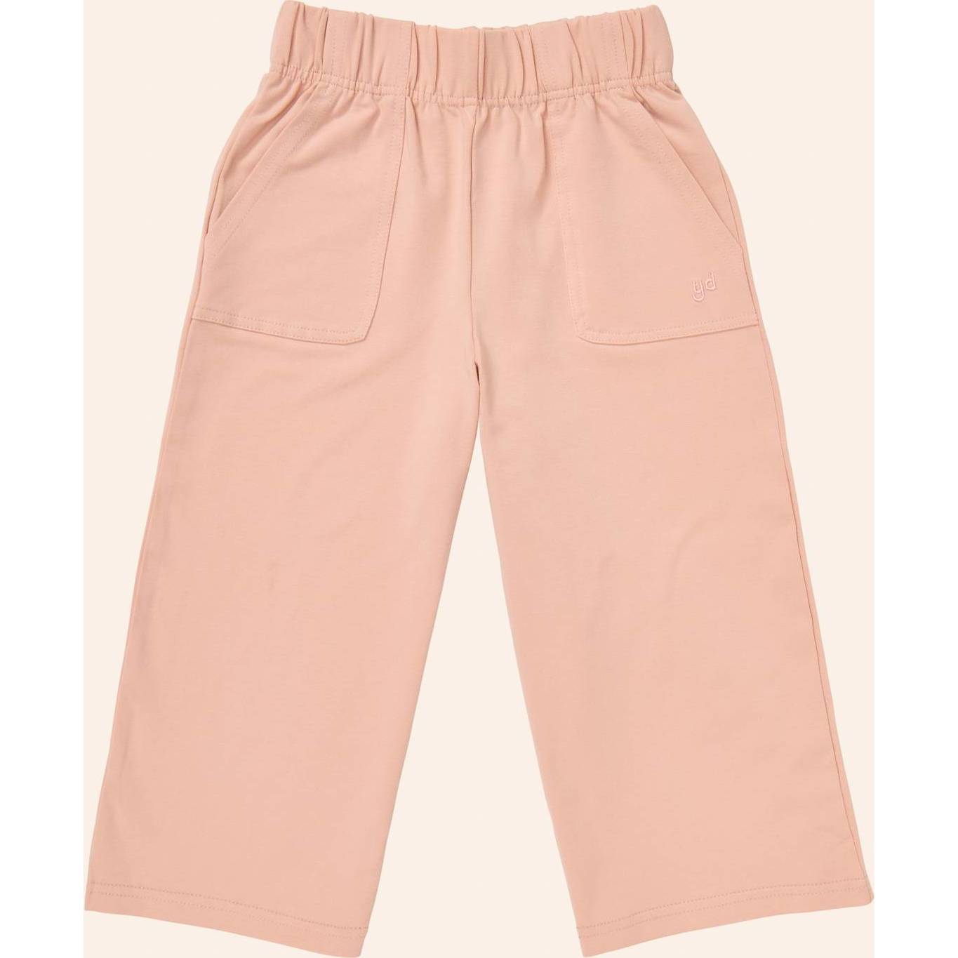 Wide Leg Double Knit Pant, Pink - Pants - 1