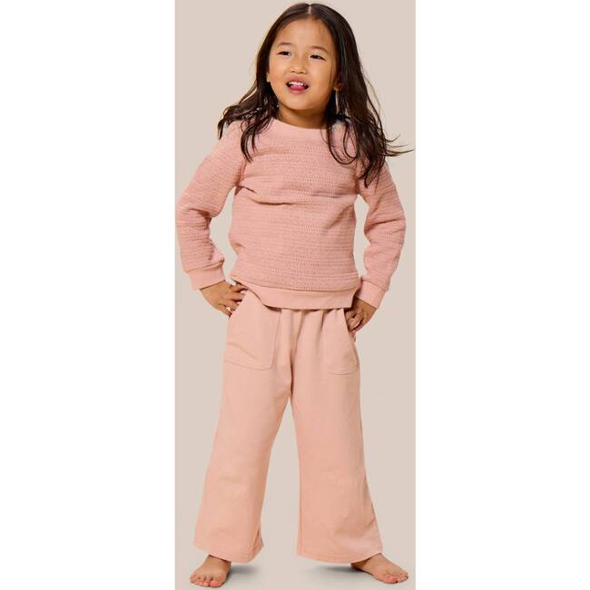 Wide Leg Double Knit Pant, Pink - Pants - 2
