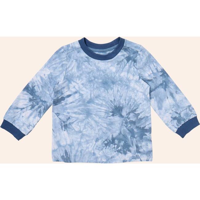 Tie Dye Longsleeve Tee, Navy