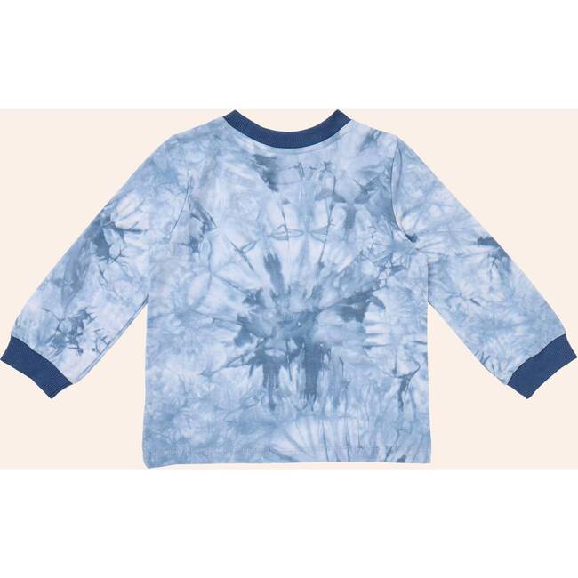 Tie Dye Longsleeve Tee, Navy - T-Shirts - 3