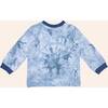 Tie Dye Longsleeve Tee, Navy - T-Shirts - 3