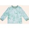 Tie Dye Longsleeve Tee, Green - T-Shirts - 1 - thumbnail