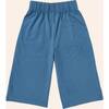 Wide Leg Double Knit Pant, Navy - Pants - 3