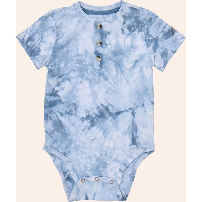 Tie Dye Henley Onesie, Navy