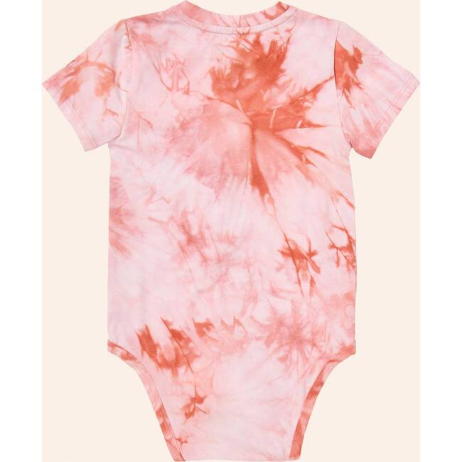 Tie Dye Henley Onesie, Red - Onesies - 3