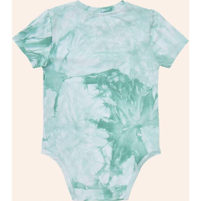 Tie Dye Henley Onesie, Green - Onesies - 3