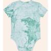 Tie Dye Henley Onesie, Green - Onesies - 3