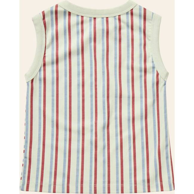 Stripe Mix Tank Top, Red/Blue Stripes - Tank Tops - 3