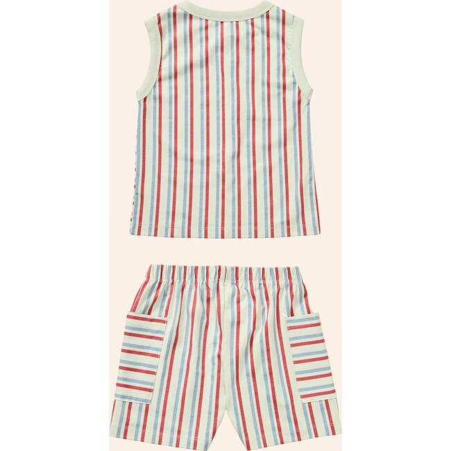 Stripe Mix Set, Red/Blue Stripes - Mixed Apparel Set - 3