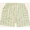 Stripe Mix Pocket Shorts, Green Stripes - Shorts - 3
