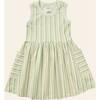 Stripe Mix Pocket Dress, Green Stripes - Dresses - 1 - thumbnail