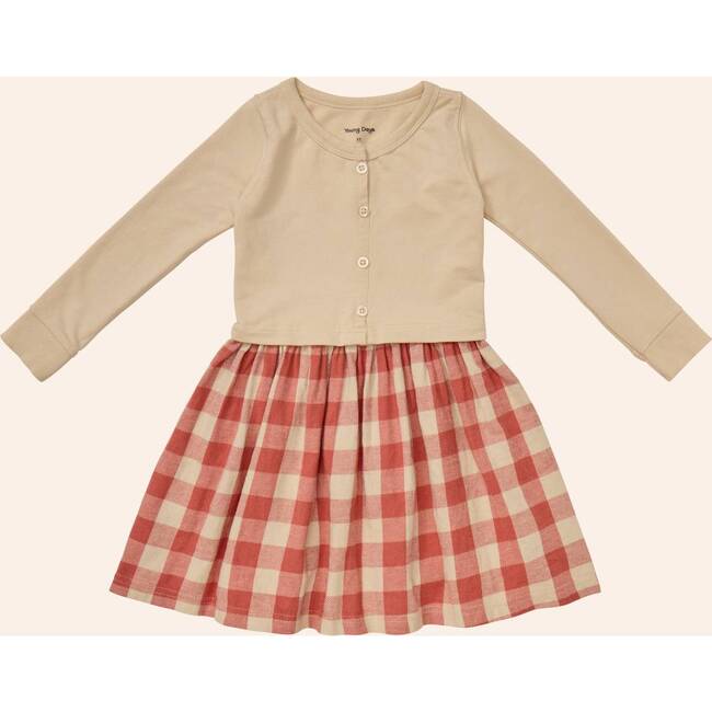 Sonoma Dress, Red/Tan Plaid