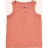 Henley Tank Top, Red - Tank Tops - 1 - thumbnail