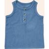 Henley Tank Top, Navy - Tank Tops - 1 - thumbnail
