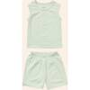 Henley Tank Set, Green Stripes - Mixed Apparel Set - 1 - thumbnail