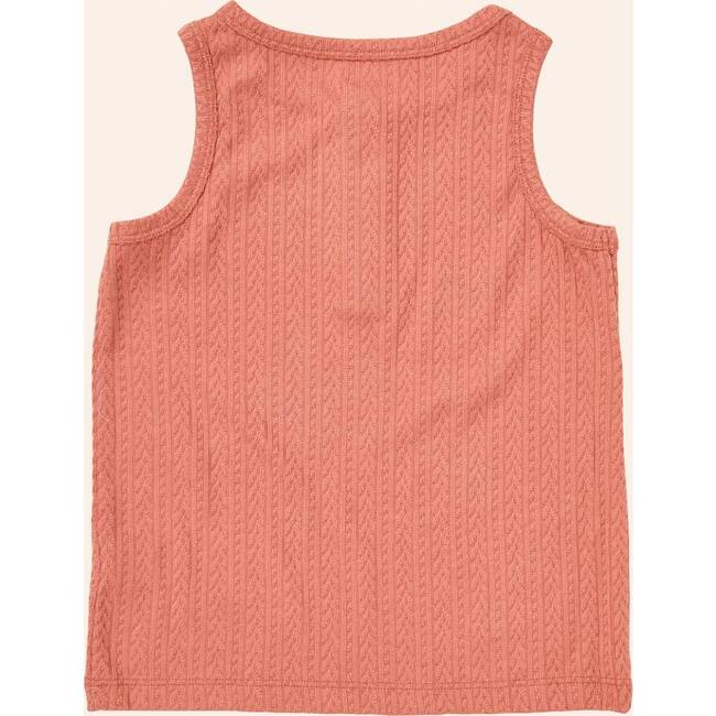 Henley Tank Top, Red - Tank Tops - 3
