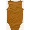 Henley Tank Onesie, Orange - Onesies - 3