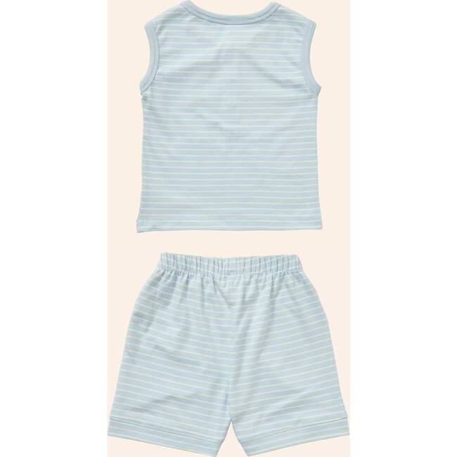 Henley Tank Set, Blue Stripes - Mixed Apparel Set - 4