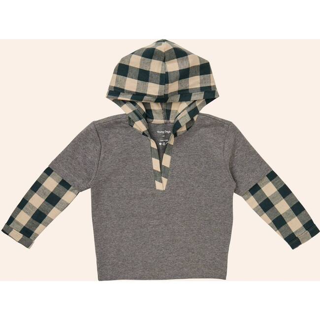 Doran Shirt, Charcoal Plaid
