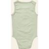 Henley Tank Onesie, Green - Onesies - 3