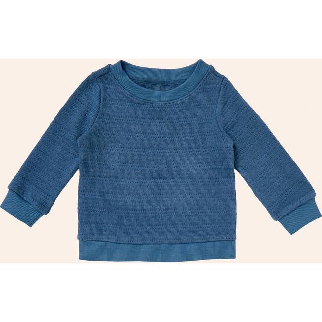 Crewneck Pullover Sweater, Navy