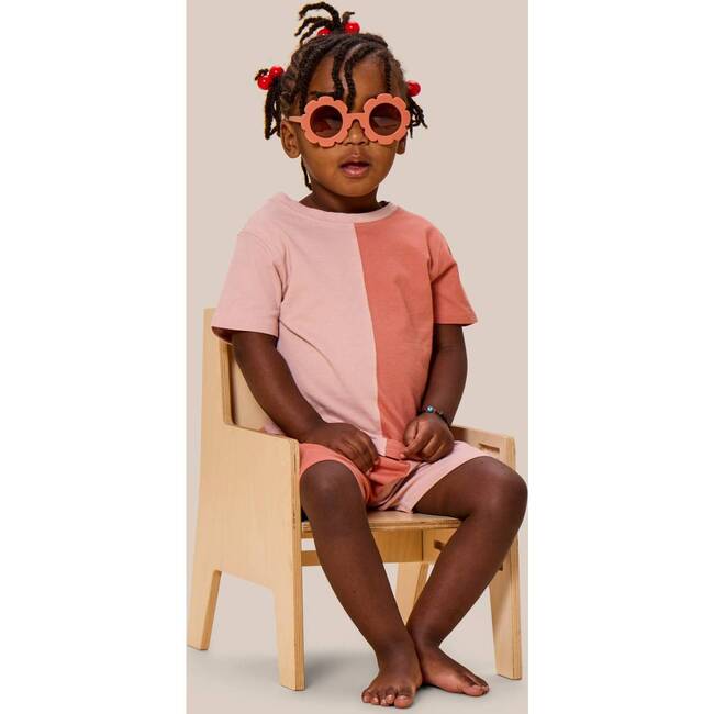 Colorblocked T-Shirt Set, Pink - Mixed Apparel Set - 2
