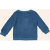 Crewneck Pullover Sweater, Navy - Sweaters - 3