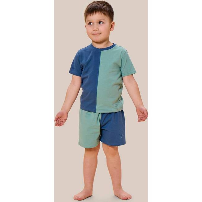Colorblocked T-Shirt Set, Green - Mixed Apparel Set - 2